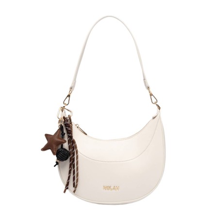 Nolah Fabela Τσάντα Ώμου Ivory