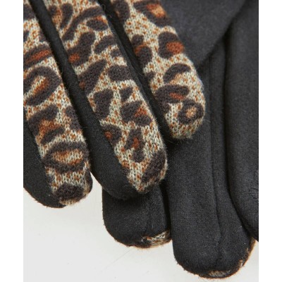 Verde Γάντια με Γούνα Καφέ hover