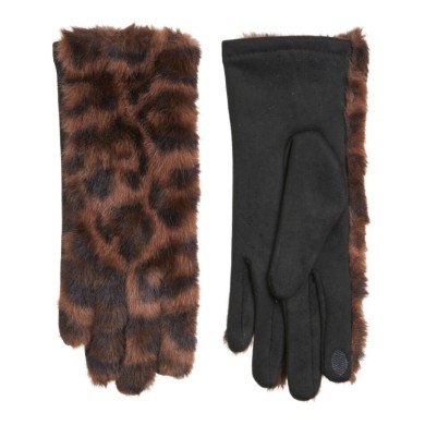 Verde Γάντια Γούνινα Καφέ