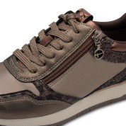 Tamaris Γυναικεία Sneakers Χαμηλά Taupe με Χρυσές Λεπτομέρειες 1-23603-42-391