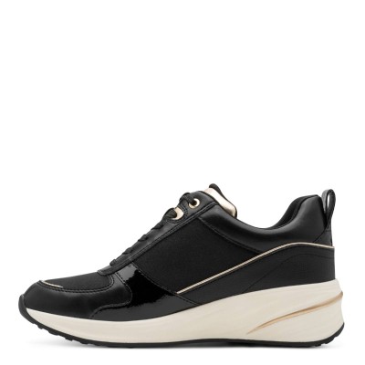 Tamaris Γυναικεία Sneakers Μαύρο/Χρυσό 1-23754-45-048 hover