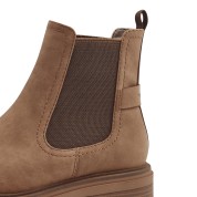 Tamaris Γυναικεία Μποτάκια Chelsea με Λουράκι στη Φτέρνα Camel 1-25418-41-3Β0