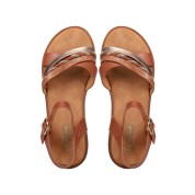 Camille Γυναικεία Πέδιλα με Χιαστί Λουράκια Ταμπά 