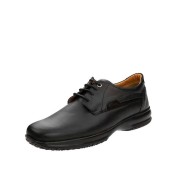 Boxer Ανδρικά Δερμάτινα με Κορδόνια χωρίς Γαζιά Μαύρα 12132-15-011