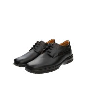 Boxer Ανδρικά Δερμάτινα με Κορδόνια χωρίς Γαζιά Μαύρα 12132-15-011