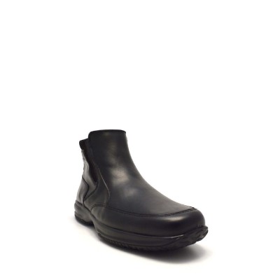 Boxer Ανδρικό Δερμάτινο Μποτάκι με Φερμουάρ Μαύρο 12139 15-011 hover