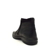 Boxer Ανδρικό Δερμάτινο Μποτάκι με Φερμουάρ Μαύρο 12139 15-011