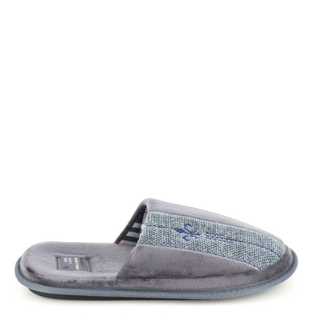 B-Soft Ανδρική Παντόφλα Σπιτιού Γκρι 2506G