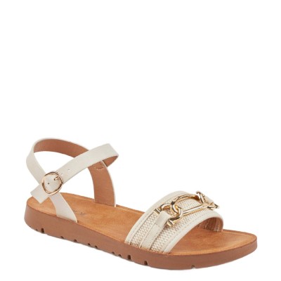 Verde Γυναικεία Πέδιλα Εκρού  hover