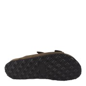 Ateneo Γυναικεία Ανατομικά Σανδάλια Δερμάτινα με Δύο Τοκάδες Taupe 6403-310