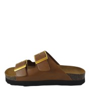 Ateneo Γυναικεία Ανατομικά Σανδάλια Δερμάτινα με Δύο Τοκάδες Ταμπά 6403-330