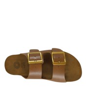 Ateneo Γυναικεία Ανατομικά Σανδάλια Δερμάτινα με Δύο Τοκάδες Ταμπά 6403-330