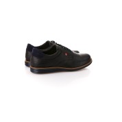 Robinson Ανδρικά Δερμάτινα Casual Μαύρα 70070M