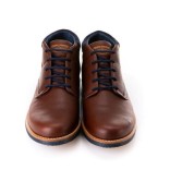 Robinson Ανδρικά Δερμάτινα Μποτάκια Καφέ 70071K