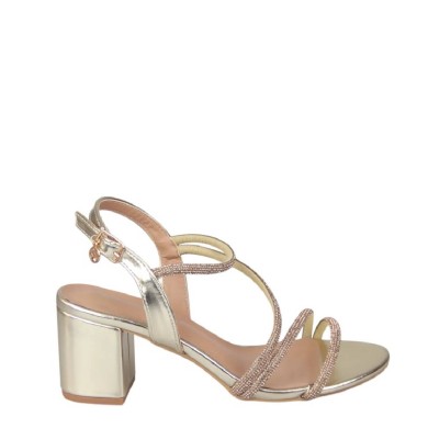 Envie Shoes Γυναικεία Πέδιλα Χρυσό