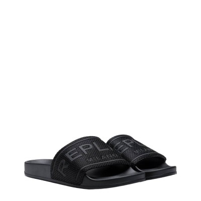 Replay Ανδρικές Σαγιονάρες Φάσα Φιλέ Μαύρες hover