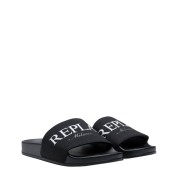 Replay Γυναικείες Σαγιονάρες Φάσα Μαύρες