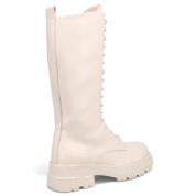 Camille by Migato Γυναικεία Μπότα με Κορδόνια και Τρακτερωτή Σόλα Εκρού SR5510-L47