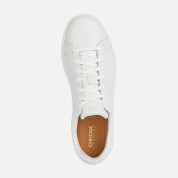 Geox Ανδρικά Sneakers Δερμάτινα Λευκά U45GPC-00085-C1000