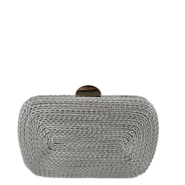 4Queens Τσαντάκι Clutch Ασημί
