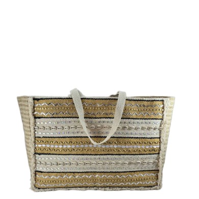 4Queens Ψάθινη Τσάντα Μπεζ 