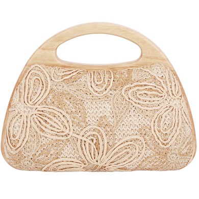 4Queens Τσαντάκι Clutch Μπεζ 