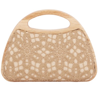 4Queens Τσαντάκι Clutch Μπεζ 