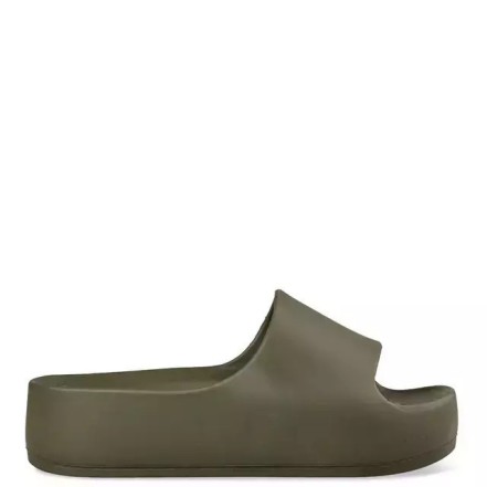 Envie Shoes Γυναικείες Ανατομικές Σαγιονάρες Φάσα Χακί V96-19088-57